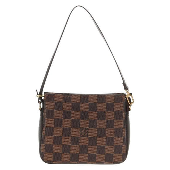 LOUIS VUITTON Damier Ebene Trousse Makeup Pouch N51982 LV Auth 147133V