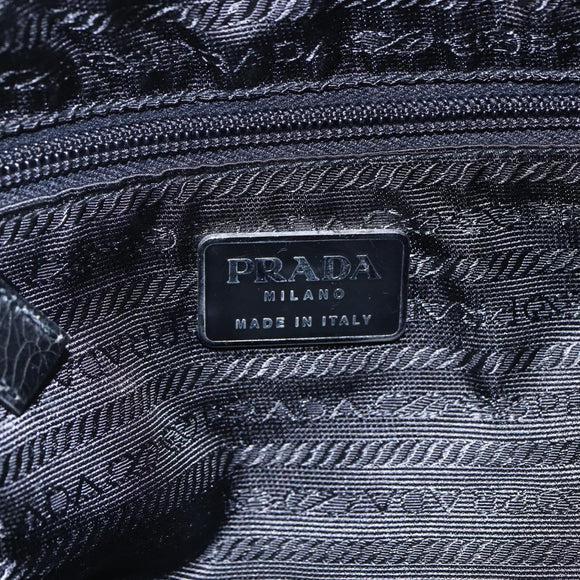 PRADA Shoulder Bag Nylon Leather Pink Black Silver Auth 147139