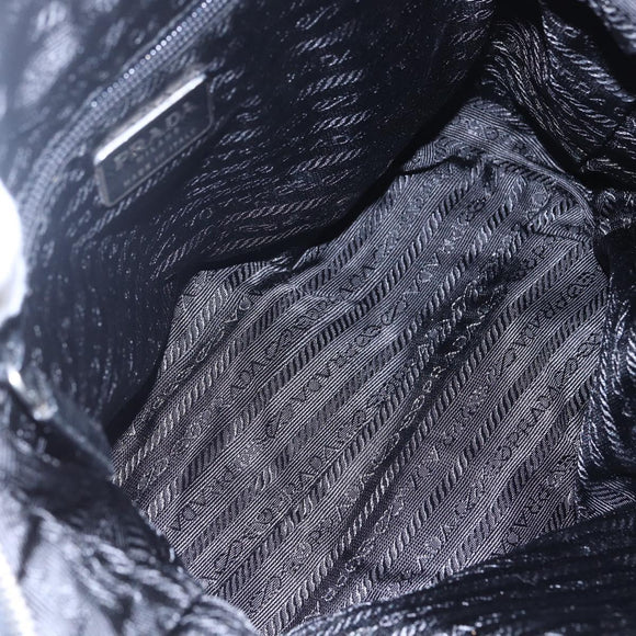 PRADA Shoulder Bag Nylon Leather Pink Black Silver Auth 147139