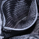 PRADA Shoulder Bag Nylon Leather Pink Black Silver Auth 147139-21