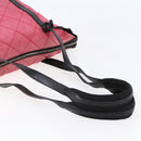 PRADA Shoulder Bag Nylon Leather Pink Black Silver Auth 147139-7