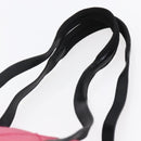 PRADA Shoulder Bag Nylon Leather Pink Black Silver Auth 147139-8