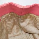 PRADA Hand Bag Nylon Pink Gold Auth 147140-18