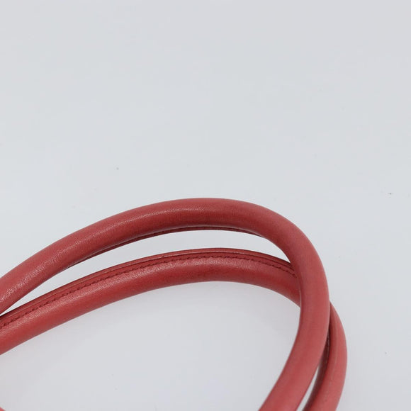 PRADA Hand Bag Nylon Pink Gold Auth 147140