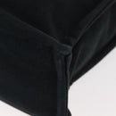 HERMES Fourre Tout MM Hand Bag Canvas Black Silver Auth 147142-14