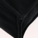 HERMES Fourre Tout MM Hand Bag Canvas Black Silver Auth 147142-16