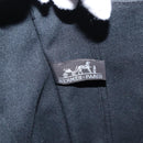 HERMES Fourre Tout MM Hand Bag Canvas Black Silver Auth 147142-18