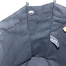 HERMES Fourre Tout MM Hand Bag Canvas Black Silver Auth 147142-20