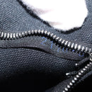 HERMES Fourre Tout MM Hand Bag Canvas Black Silver Auth 147142-12