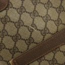 GUCCI GG Supreme Web Sherry Line Tote Bag PVC Beige Gold 002 58 6487 Auth 147143-9