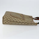 GUCCI GG Supreme Web Sherry Line Tote Bag PVC Beige Gold 002 58 6487 Auth 147143-3