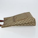 GUCCI GG Supreme Web Sherry Line Tote Bag PVC Beige Gold 002 58 6487 Auth 147143-4