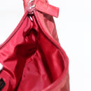 PRADA Hand Bag Nylon Red Silver Auth 147144-19