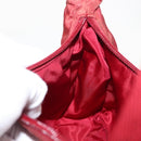 PRADA Hand Bag Nylon Red Silver Auth 147144-20