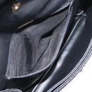 BALLY Chain Shoulder Bag Leather Black Auth 147146-21