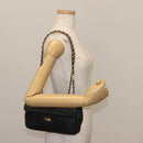 BALLY Chain Shoulder Bag Leather Black Auth 147146-23