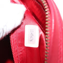 CHANEL COCO Mark Chain Shoulder Bag Lamb Skin Red CC Auth 147148-12