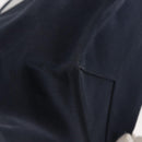 CHANEL Choco Bar Chain Tote Bag No5 Canvas Navy Silver CC Auth 147149-12