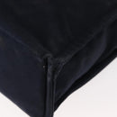 HERMES Fourre ToutMM Hand Bag Canvas Navy Brown Auth 147150-15