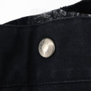 HERMES Fourre ToutMM Hand Bag Canvas Navy Brown Auth 147150-18