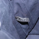 HERMES Fourre ToutMM Hand Bag Canvas Navy Brown Auth 147150-19