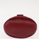 Salvatore Ferragamo Vala Hand Bag Nylon Red Gold Auth 147152-9