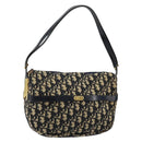 Christian Dior Trotter Canvas Shoulder Bag Navy Auth 147153-1