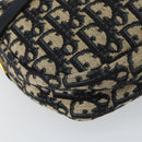 Christian Dior Trotter Canvas Shoulder Bag Navy Auth 147153-11