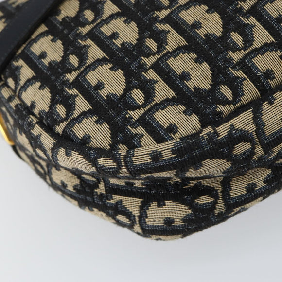 Christian Dior Trotter Canvas Shoulder Bag Navy Auth 147153