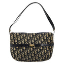 Christian Dior Trotter Canvas Shoulder Bag Navy Auth 147153-2