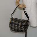 Christian Dior Trotter Canvas Shoulder Bag Navy Auth 147153-20
