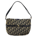 Christian Dior Trotter Canvas Shoulder Bag Navy Auth 147153-3