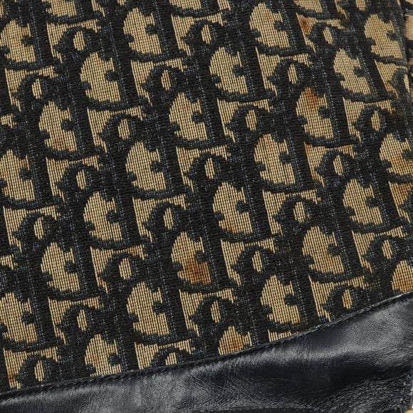 Christian Dior Trotter Canvas Shoulder Bag Navy Auth 147154