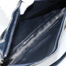 Christian Dior Trotter Canvas Shoulder Bag Navy Auth 147154-12
