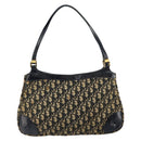 Christian Dior Trotter Canvas Shoulder Bag Navy Auth 147154-2
