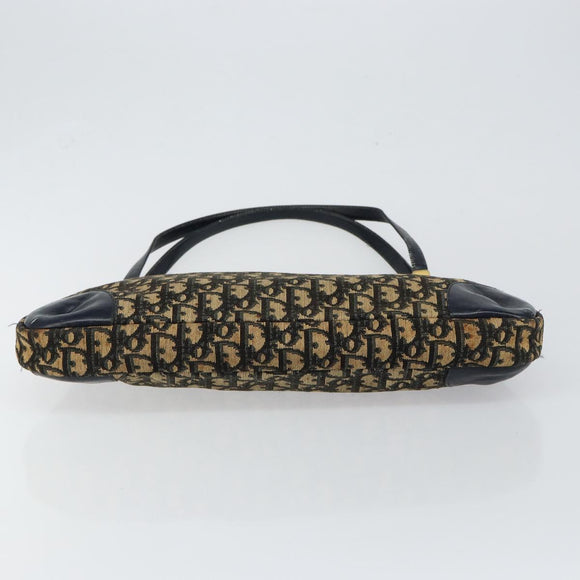 Christian Dior Trotter Canvas Shoulder Bag Navy Auth 147154