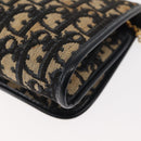 Christian Dior Trotter Canvas Chain Shoulder Bag Navy Auth 147156-16