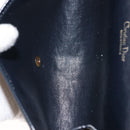 Christian Dior Trotter Canvas Chain Shoulder Bag Navy Auth 147156-12