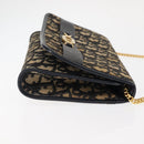 Christian Dior Trotter Canvas Chain Shoulder Bag Navy Auth 147156-3