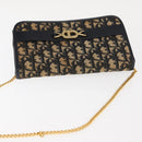 Christian Dior Trotter Canvas Chain Shoulder Bag Navy Auth 147156-6