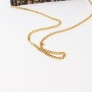 Christian Dior Trotter Canvas Chain Shoulder Bag Navy Auth 147156-7