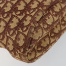 Christian Dior Trotter Canvas Hand Bag Red Auth 147157-11