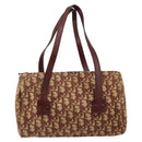 Christian Dior Trotter Canvas Hand Bag Red Auth 147157-2