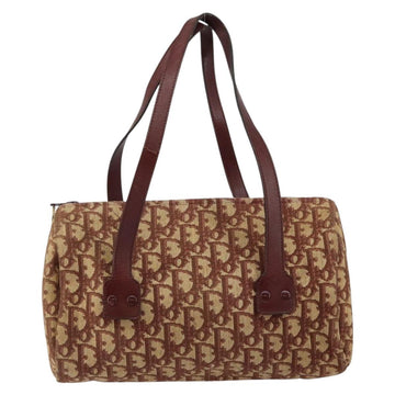 Christian Dior Trotter Canvas Hand Bag Red Auth 147157 - 0