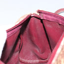 Christian Dior Trotter Canvas Hand Bag Red Auth 147157-20