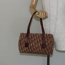 Christian Dior Trotter Canvas Hand Bag Red Auth 147157-21