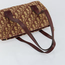 Christian Dior Trotter Canvas Hand Bag Red Auth 147157-7