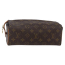 LOUIS VUITTON Monogram Trousse Patte Pression Cosmetic Pouch M47636 Auth 147161-1