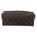 LOUIS VUITTON Monogram Trousse Patte Pression Cosmetic Pouch M47636 Auth 147161-2