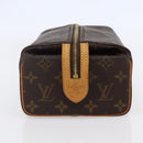 LOUIS VUITTON Monogram Trousse Patte Pression Cosmetic Pouch M47636 Auth 147161-4